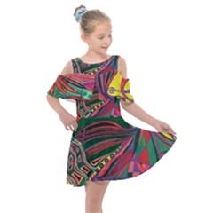 Delight Kids  Shoulder Cutout Chiffon Dress