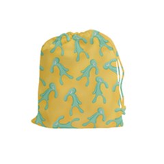 Bold And Brash Pattern Drawstring Pouch (large) by Valentinaart