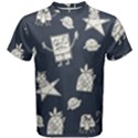 Doodle Bob Pattern Men s Cotton Tee View1