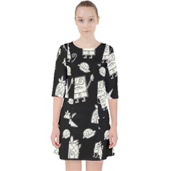 Doodle Bob Pattern Pocket Dress by Valentinaart