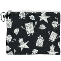 Doodle Bob Pattern Canvas Cosmetic Bag (xxxl) by Valentinaart