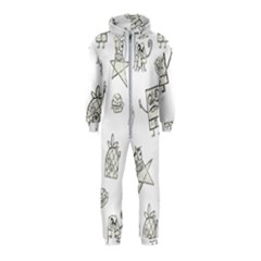 Doodle Bob Pattern Hooded Jumpsuit (kids)