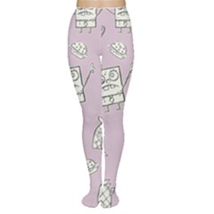 Doodle Bob Pattern Tights by Valentinaart