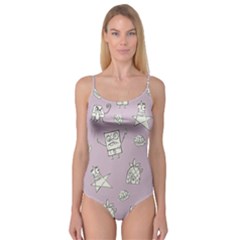 Doodle Bob Pattern Camisole Leotard  by Valentinaart