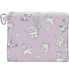 Doodle Bob Pattern Canvas Cosmetic Bag (xxxl) by Valentinaart