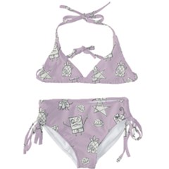 Doodle Bob Pattern Kids  Classic Bikini Set