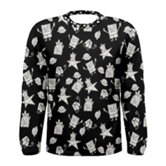 Doodle Bob Pattern Men s Long Sleeve Tee by Valentinaart