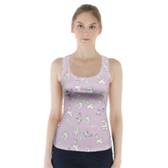 Doodle Bob Pattern Racer Back Sports Top by Valentinaart