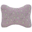 Doodle Bob Pattern Velour Seat Head Rest Cushion View1