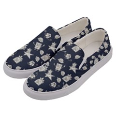 Doodle Bob Pattern Men s Canvas Slip Ons by Valentinaart