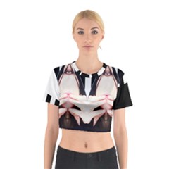 Designed By Revolution Child ,black & White   Cotton Crop Top