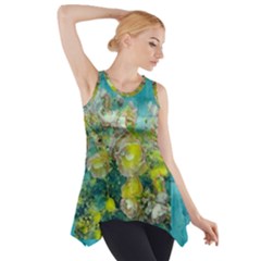 Bloom In Vintage Ornate Style Side Drop Tank Tunic by pepitasart