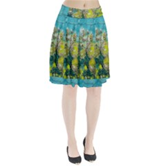 Bloom In Vintage Ornate Style Pleated Skirt by pepitasart