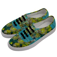 Bloom In Vintage Ornate Style Men s Classic Low Top Sneakers by pepitasart