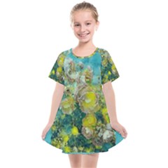 Bloom In Vintage Ornate Style Kids  Smock Dress by pepitasart