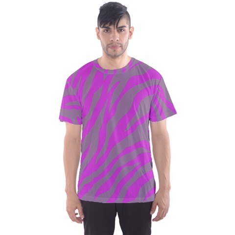 Purple Animal Stripes Men s Sports Mesh Tee by 1dsignmovesu