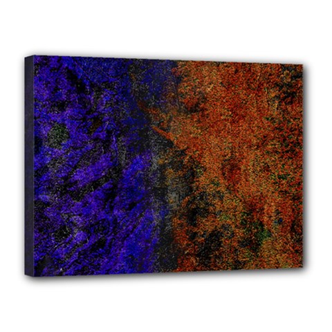 Colored Rusty Abstract Grunge Texture Print Canvas 16  X 12  (stretched) by dflcprints