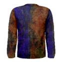 Colored Rusty Abstract Grunge Texture Print Men s Long Sleeve Tee View2