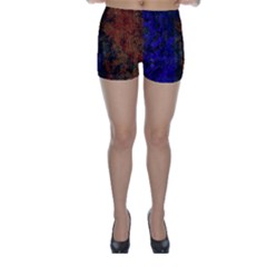 Colored Rusty Abstract Grunge Texture Print Skinny Shorts by dflcprints