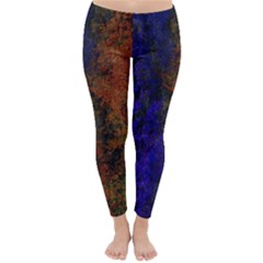 Colored Rusty Abstract Grunge Texture Print Classic Winter Leggings