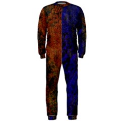 Colored Rusty Abstract Grunge Texture Print Onepiece Jumpsuit (men) 