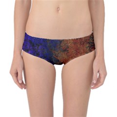 Colored Rusty Abstract Grunge Texture Print Classic Bikini Bottoms by dflcprints