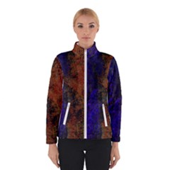 Colored Rusty Abstract Grunge Texture Print Winter Jacket