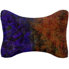 Colored Rusty Abstract Grunge Texture Print Seat Head Rest Cushion by dflcprints