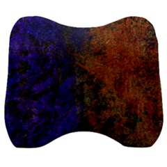 Colored Rusty Abstract Grunge Texture Print Velour Head Support Cushion by dflcprints