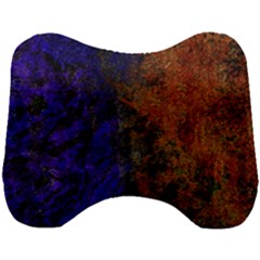 Colored Rusty Abstract Grunge Texture Print Head Support Cushion by dflcprints