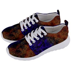 Colored Rusty Abstract Grunge Texture Print Men s Lightweight Sports Shoes by dflcprints