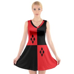 Harley V-neck Sleeveless Dress by raeraeshescrafty