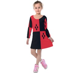 Harley Kids  Long Sleeve Velvet Dress by raeraeshescrafty