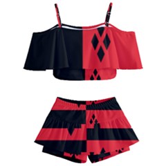 Harley Kids  Off Shoulder Skirt Bikini