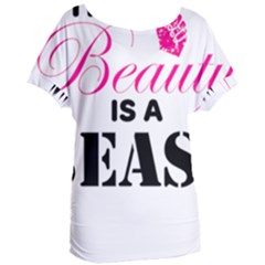 This Beauty Is A Beast  Women s Oversized Tee by mershirt