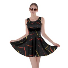 Lines Abstract Print Skater Dress