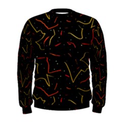 Lines Abstract Print Men s Sweatshirt