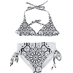 Textura Model Texture Design Lines Kids  Classic Bikini Set