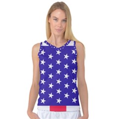 Day Independence July Background Women s Basketball Tank Top by Simbadda