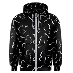 Scribbles Lines Drawing Picture Men s Zipper Hoodie by Simbadda