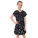 Scribbles Lines Drawing Picture Kids  Drop Waist Dress View1