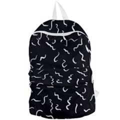 Scribbles Lines Drawing Picture Foldable Lightweight Backpack by Simbadda