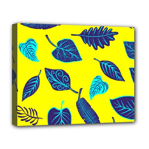 Leaves Pattern Picture Detail Deluxe Canvas 20  X 16  (stretched) by Simbadda