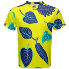 Leaves Pattern Picture Detail Men s Cotton Tee by Simbadda