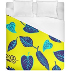 Leaves Pattern Picture Detail Duvet Cover (california King Size) by Simbadda