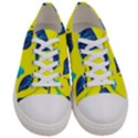 Leaves Pattern Picture Detail Women s Low Top Canvas Sneakers View1