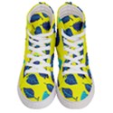 Leaves Pattern Picture Detail Women s Hi-Top Skate Sneakers View1