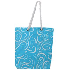 Scribble Reason Design Pattern Full Print Rope Handle Tote (large) by Simbadda