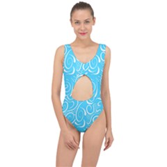 Scribble Reason Design Pattern Center Cut Out Swimsuit by Simbadda