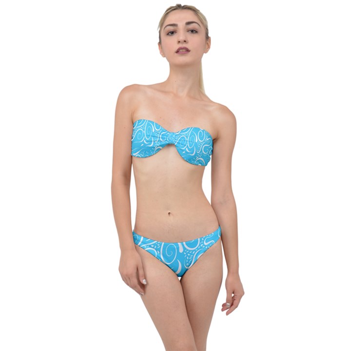 Scribble Reason Design Pattern Classic Bandeau Bikini Set